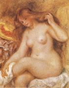 Bather with Long Blonde Auguste renoir